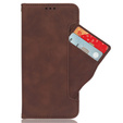 Flip case for Infinix Note 30 VIP, Card Slot, brown