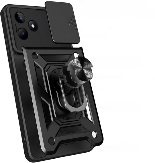 Case for Realme Note 50, CamShield Slide, black