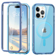 Case for iPhone 16 Pro Max, Shockproof Hybrid, with screen film, for MagSafe, blue