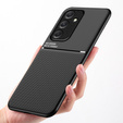 Case for Samsung Galaxy A55 5G, with magnetic grip plate, black