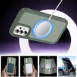 Case with frame for Samsung Galaxy S23 FE, for MagSafe, green