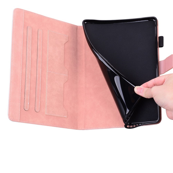Case for Lenovo Tab M10 Plus 10.6 Gen 3, with flap, animal, pink