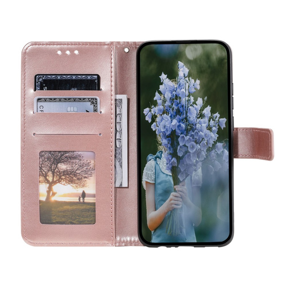 Flip case for Xiaomi Redmi Note 13 Pro+, Mandala, pink rose gold
