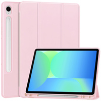 Case for Samsung Galaxy Tab S10 FE+ Plus, Smartcase with stylus space, pink
