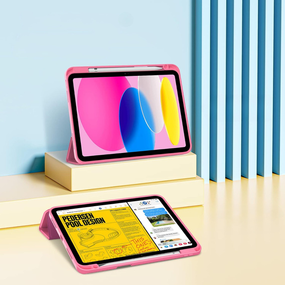 Case for iPad 11" 2025 A16 (11 gen.) / iPad 10.9" 2022 (10 gen.), Smartcase, pink