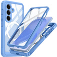 Shockproof case with glass, for MagSafe for Samsung Galaxy S26, blue