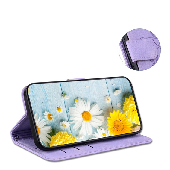 Flip case for Oppo A60, Lily Flower, purple