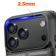 2-in-1 flip case for iPhone 17 Pro, SUTENI, for MagSafe, black