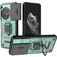 Case for OnePlus 12 5G, KickStand Camera Lens, green