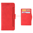 Flip case for Honor 70 5G, Card Slot, red