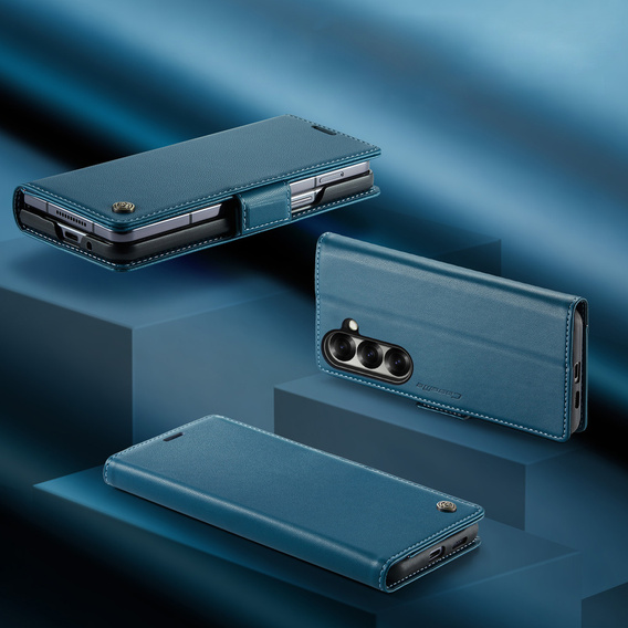 CASEME Litchi Wallet flip case for Samsung Galaxy Z Fold7 5G