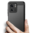 Case for Motorola Edge 40, Carbon, black