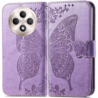 Flip case for Oppo Reno 12FS / 12F, Butterfly, purple