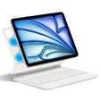 Keyboard Case for iPad Air 13" 2024, Magnetic Keyboard Touchpad, white