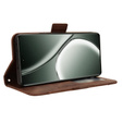 Flip case for Realme GT 6 / 6T, Card Slot, brown