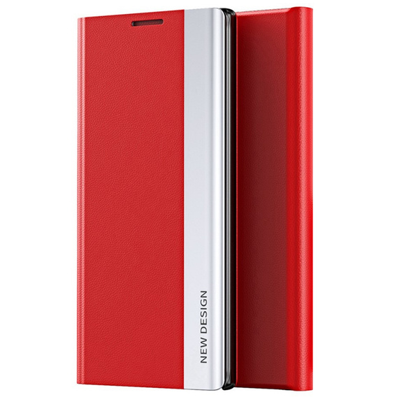 Flip case for Xiaomi Redmi 10C, Side Magnetic, red
