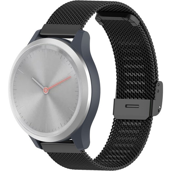 Milanese bracelet 18mm for Garmin Vivoactive 4S, Black