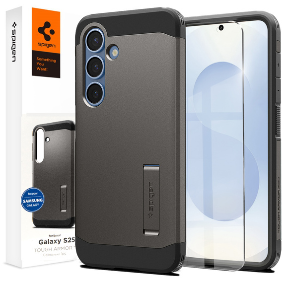 Spigen Tough Armor Mag Gunmetal Case for Samsung Galaxy S25
