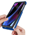 Case for Motorola Edge 30 Pro, Shockproof, with film, blue