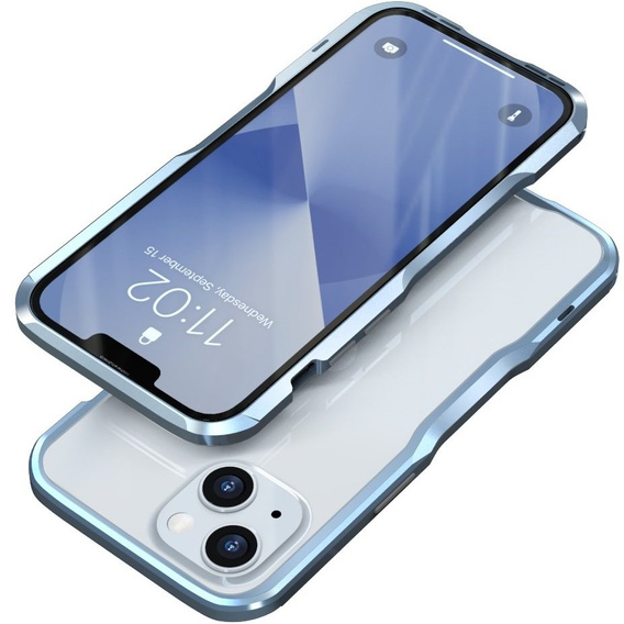 Case LUPHIE for iPhone 13, Armor Bumper, blue