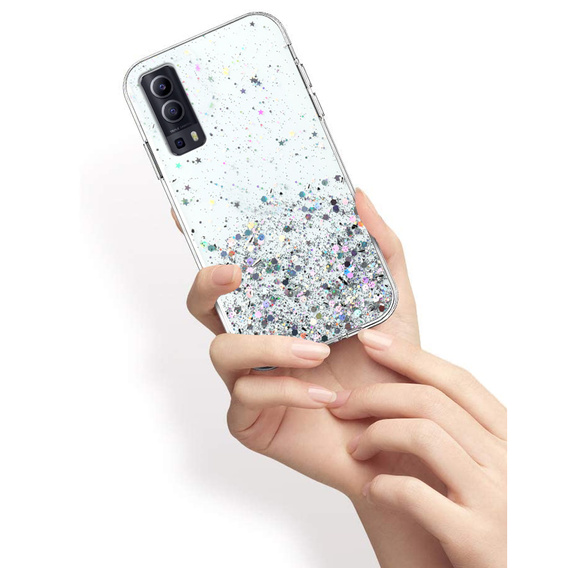 Case for Vivo Y52 5G / Y72 5G, Glittery, transparent