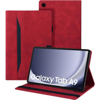 Case for Samsung Galaxy Tab A9, Classic, with space for stylus, red