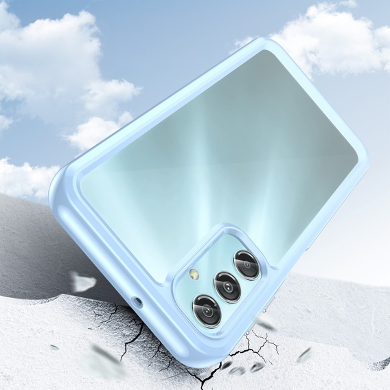 Case for Samsung Galaxy A25 5G, Fusion Hybrid, transparent / blue + 9H glass