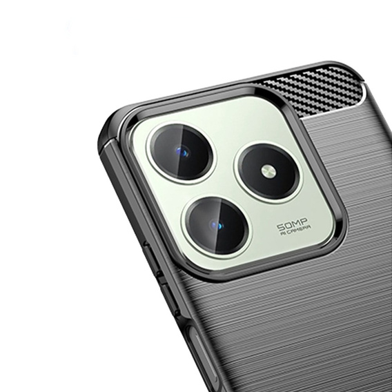 Case for Realme C63, Carbon, black