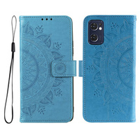 Flip case for Oppo Reno7 5G, Mandala, blue