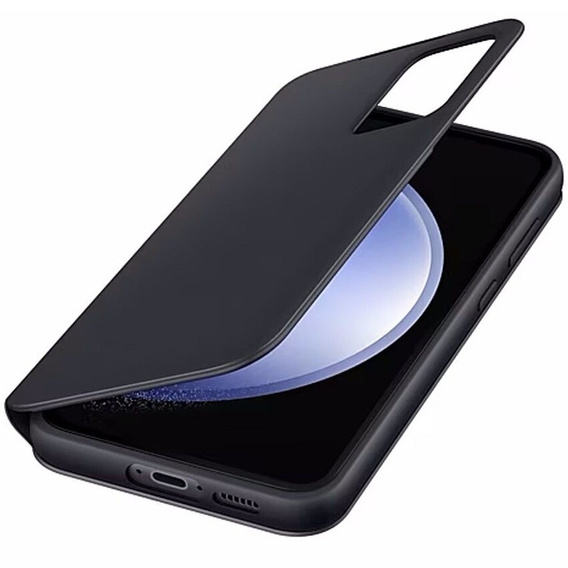 Original Samsung Case for Galaxy S23 FE, S View Wallet Cover, black