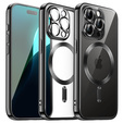 Case for iPhone 16 Pro, Electro MagSafe, black + Screen Glass
