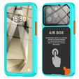 IP68 Waterproof Case for iPhone 15 Pro, SHELLBOX Air Box, blue