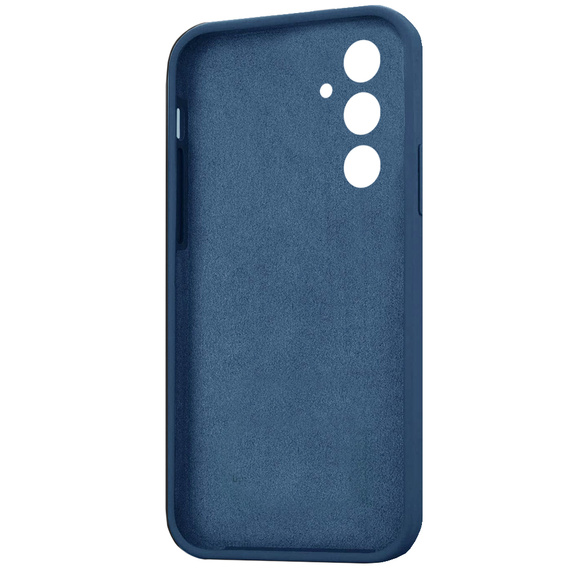 Case for Samsung Galaxy A54 5G, Silicone Lite, dark blue + 9H glass
