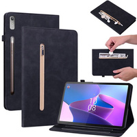 Case for Lenovo Tab P11 Pro Gen 2, Wallet Pen Slot, black