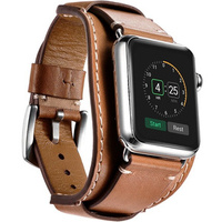Leather Strap for Apple Watch 1/2/3/4/5/6/7/8/SE/Ultra 42/44/45/49mm, brown