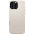 Spigen case for iPhone 16 Pro, Liquid Air, titanium + 9H Tempered Glass