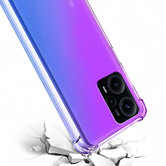 Case for Xiaomi Poco F5, Gradient Dropproof, Purple / blue