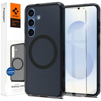 Spigen MagSafe Case for Samsung Galaxy S25, Ultra Hybrid, transparent / black + 9H Tempered Glass