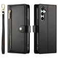 Flip case for Samsung Galaxy S24 FE, Wallet Zipper Pocket, black