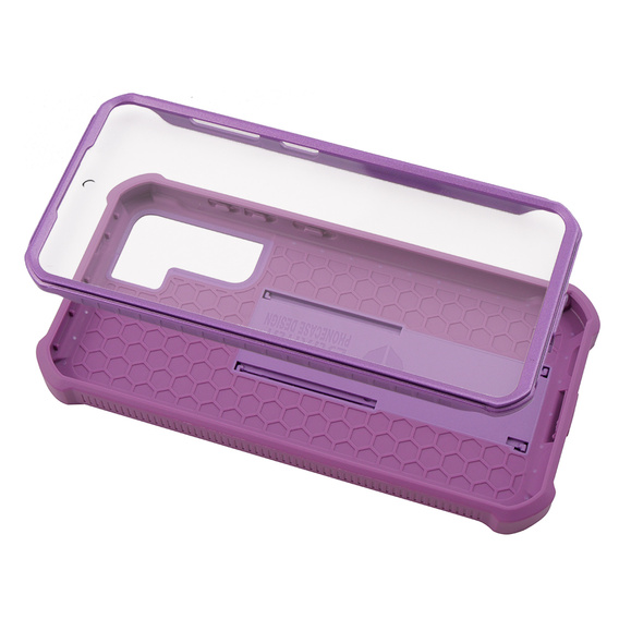 Armored case for Samsung Galaxy S21 FE, Dexnor Full Body, purple