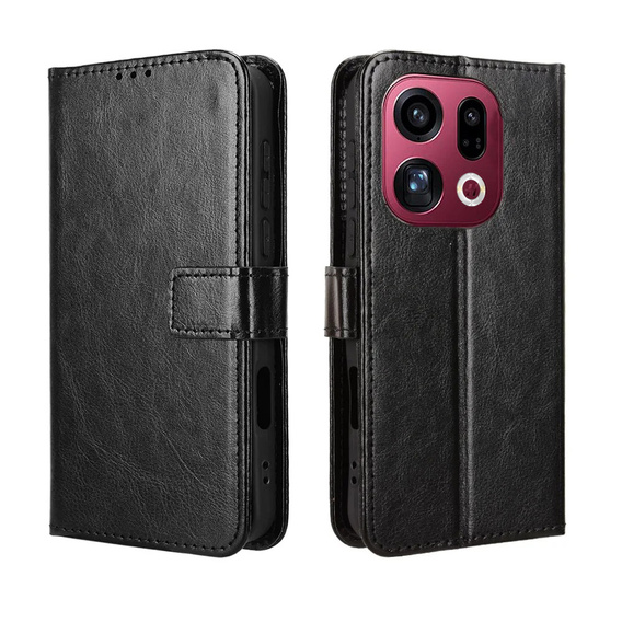 Crazy Horse Wallet flip case for Oppo Find X9