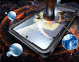 Case for Samsung Galaxy S25 FE, Shockproof, with glass, for MagSafe, black