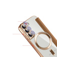 Flip case for Samsung Galaxy S22 5G, RFID Wallet MagSafe CamShield, brown