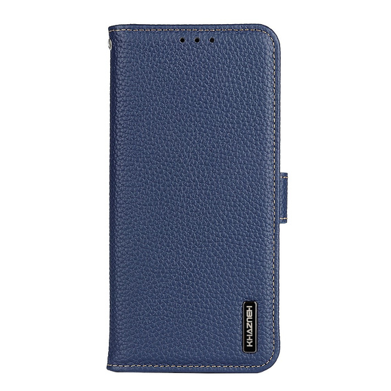 KHAZNEH RFID case for Xiaomi Poco F6, Litchi Texture, blue