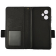Flip case for Xiaomi Redmi Note 12 5G / POCO X5 5G, Wallet Litchi Magnet, black