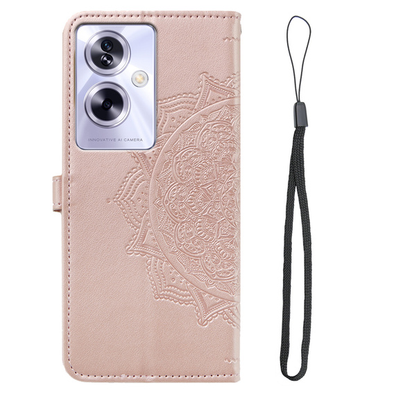 Flip case for Oppo A79 5G, Mandala, pink rose gold