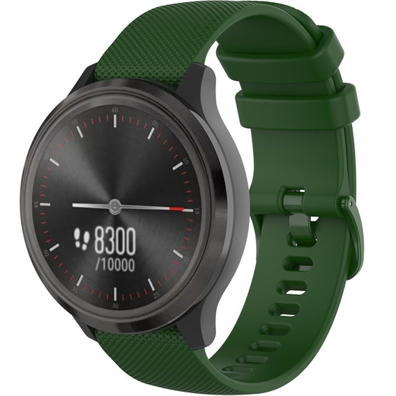 Silicone Universal Strap 20mm, green