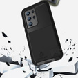 Love Mei Case for Samsung Galaxy S23 Ultra, armored without glass, black