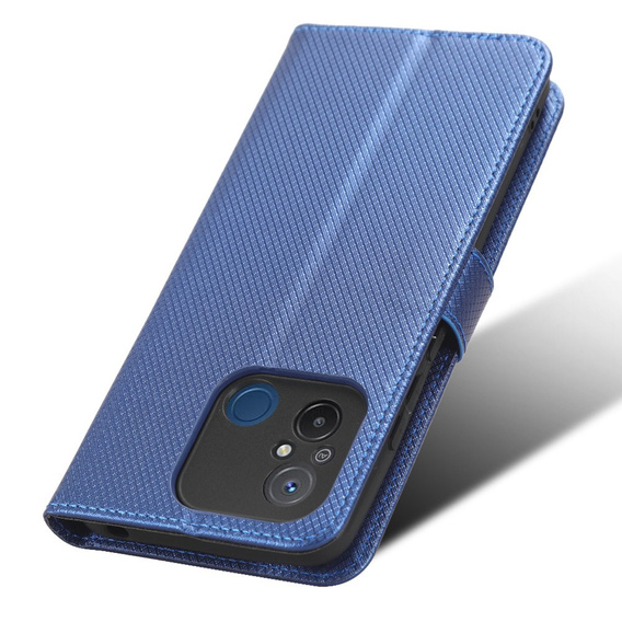 Flip case for Xiaomi Redmi 12C, Wallet, Smart Magnet, blue