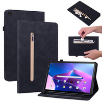 Case for Lenovo Tab M10 10.1 Gen 3, Wallet Pen Slot, black